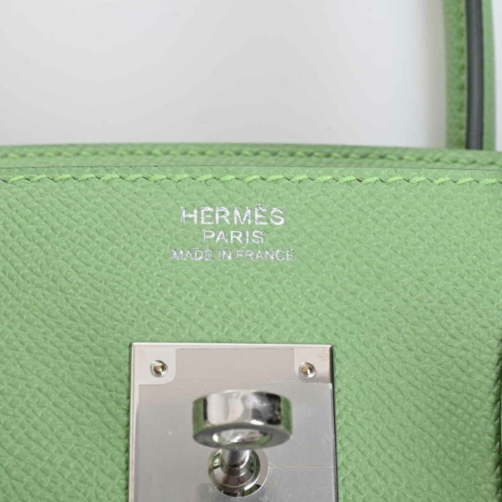 Top quality Hermes Epson Birkin 30 Serie Handbag Pastel Green