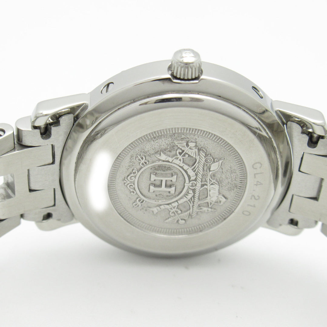 Top quality Hermes Clipper Wrist Watch Watch Wrist Watch CL4.210 Quartz White Stainless Steel