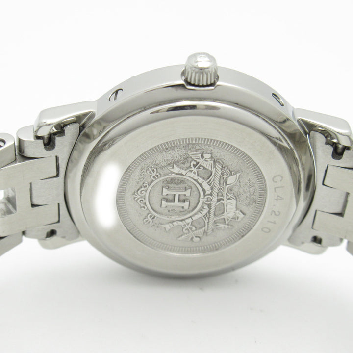 Top quality Hermes Clipper Wrist Watch Watch Wrist Watch CL4.210 Quartz White Stainless Steel