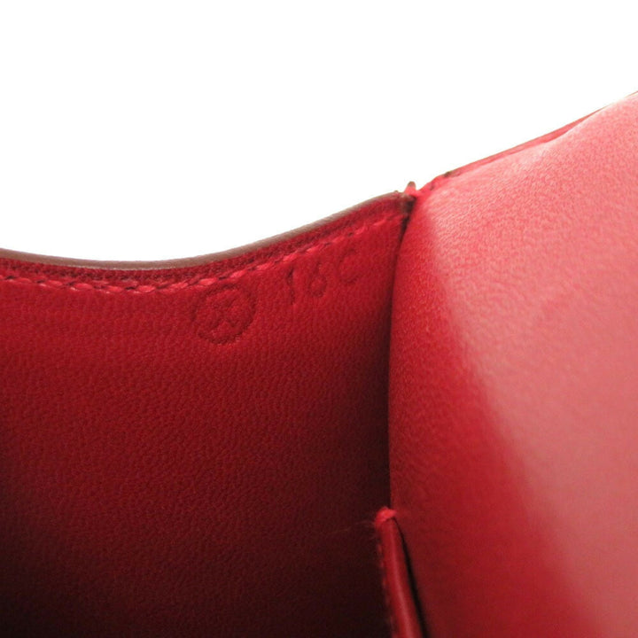 Top quality Hermes Sun Box Calf Rouge Viff Gold Hardware Vintage Handbag Bag Red