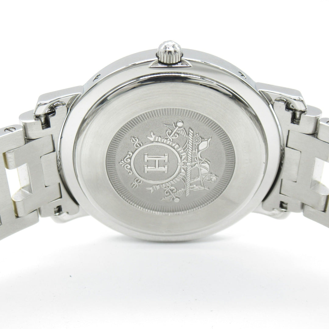 Top quality Hermes Clipper Wrist Watch Watch Wrist Watch CL6.720 Quartz Ivory Gold Plated Stainless Steel