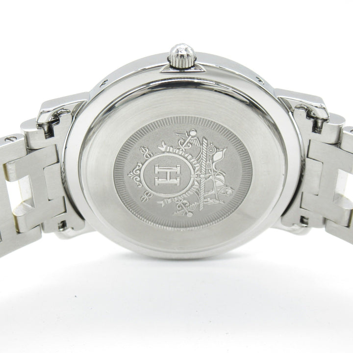 Top quality Hermes Clipper Wrist Watch Watch Wrist Watch CL6.720 Quartz Ivory Gold Plated Stainless Steel