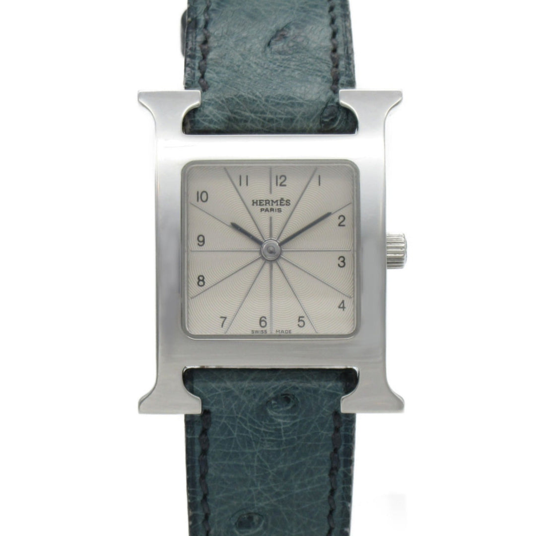 Hermes H watch Wrist Watch watch Wrist Watch HH1.210 Quartz Silver Stainless Steel Leather belt