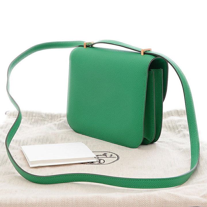 Top quality Hermes Constance Mini 18 Epson Veil Jade U Engraved Shoulder Bag