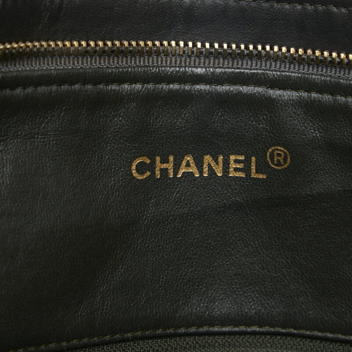 Chanel matelasse here mark chain shoulder bag tote black gold lambskin ladies