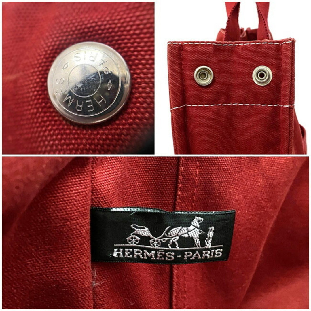 Top quality Hermes MM red white canvas Top quality Hermes ladies' men's