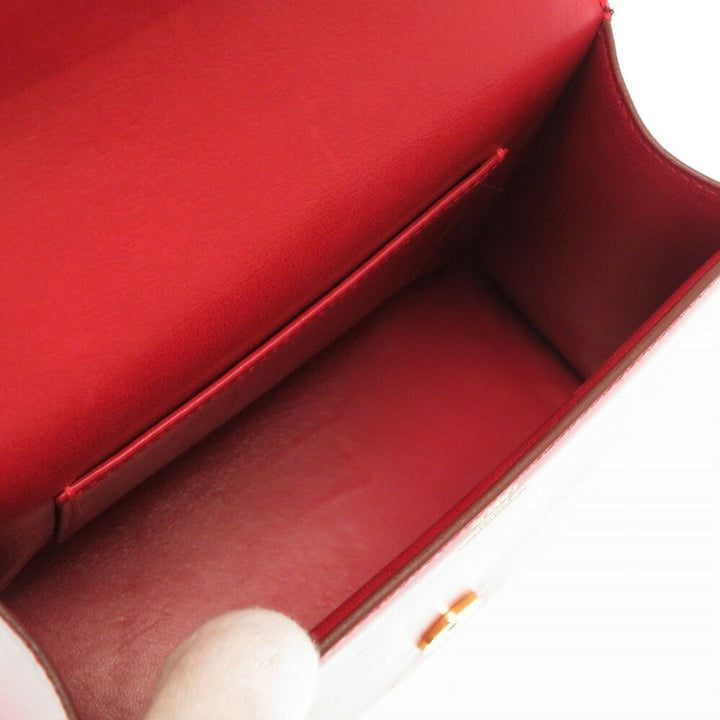 Top quality Hermes Sun Box Calf Rouge Viff Gold Hardware Vintage Handbag Bag Red