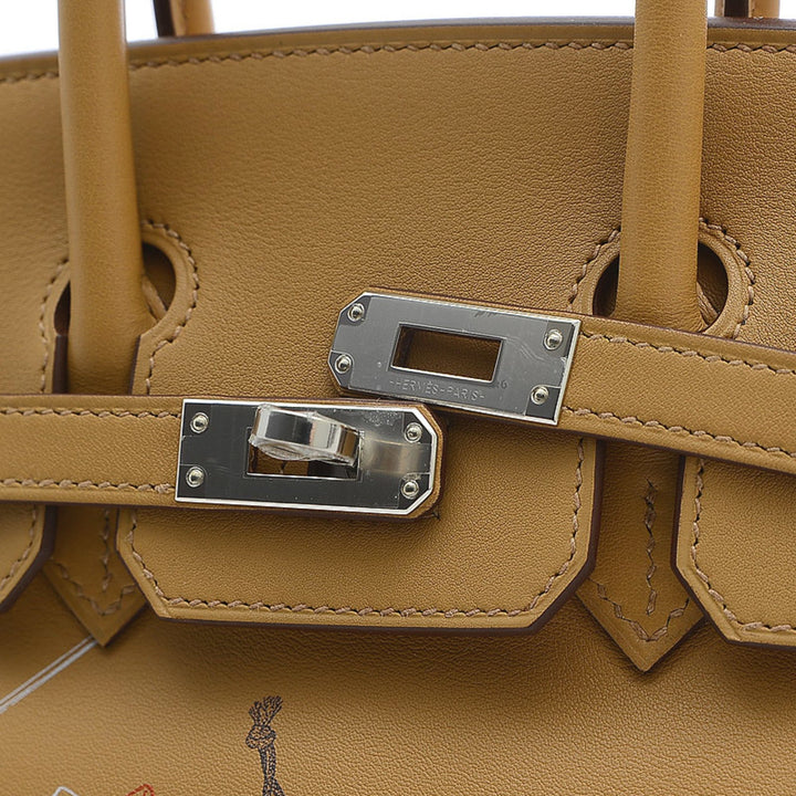 Top quality Hermes Birkin 25 In-N-Out Swift Biscuit Z Engraved Handbag