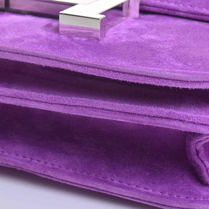 Top quality Hermes Dobris Constance 3 Mini Shoulder Bag Purple