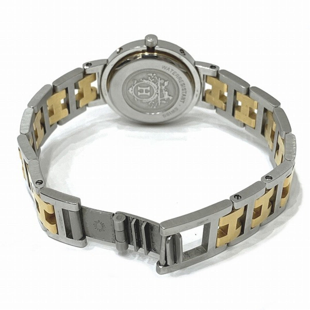 Top quality Hermes Clipper Quartz Ivory Dial Watch Ladies