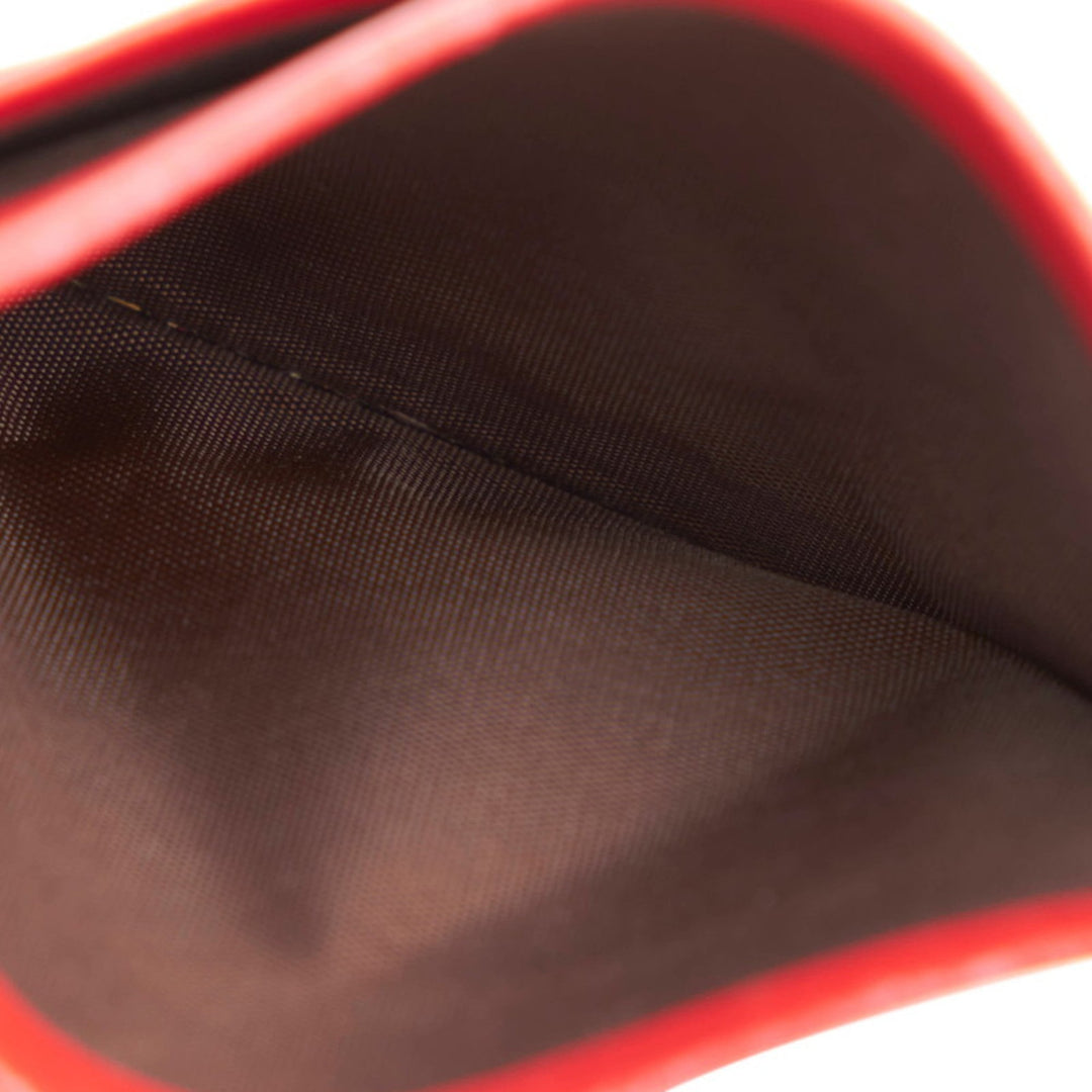 Burberry Nova Check Shadow Horse Card Case Brown Red PVC Leather Ladies BURBERRY