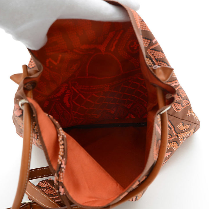 Top quality Hermes Silky City PM Amperle Silk Barenia Brown O Engraved Handbag