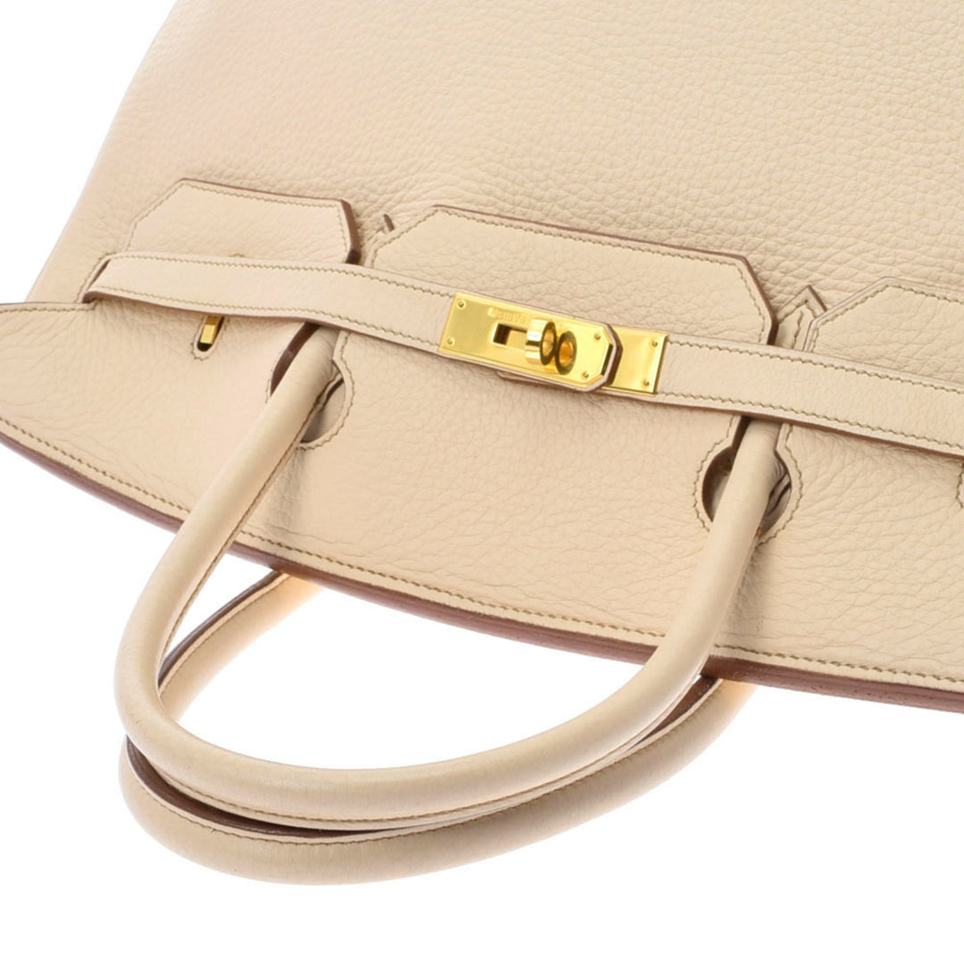 Top quality Hermes Birkin 40 Beige ??? E engraved (around 2001) Unisex Taurillon Clemence handbag