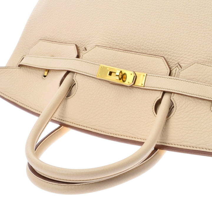 Top quality Hermes Birkin 40 Beige ??? E engraved (around 2001) Unisex Taurillon Clemence handbag