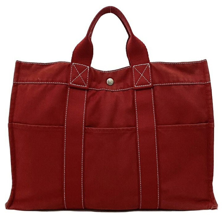 Top quality Hermes MM red white canvas Top quality Hermes ladies' men's
