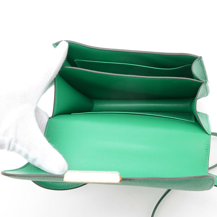 Top quality Hermes Constance Mini 18 Epson Veil Jade U Engraved Shoulder Bag