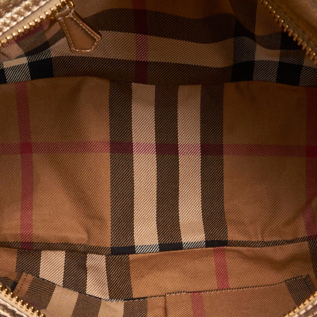 burberry handbag gold leather ladies BURBERRY