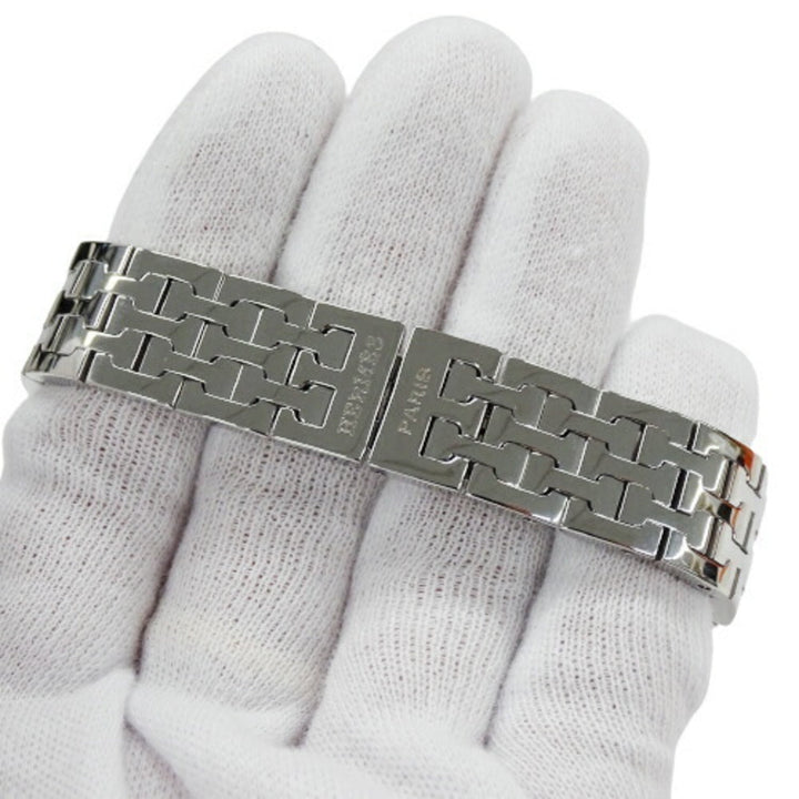 Top quality Hermes Watch Ladies H Quartz Stainless Steel SS HH1.210 Silver Ivory Polished