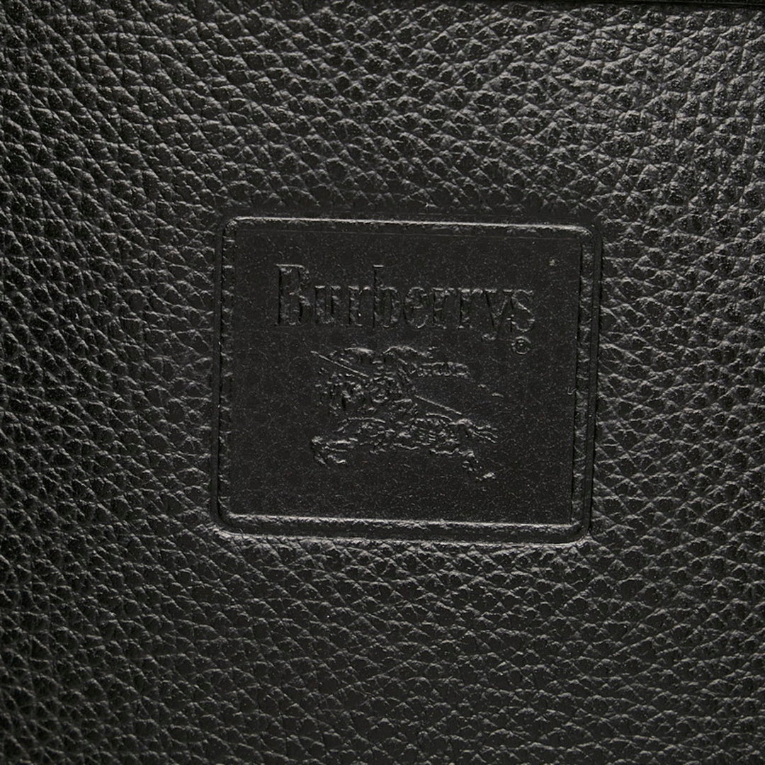 Burberry Nova check second bag black leather men BURBERRY