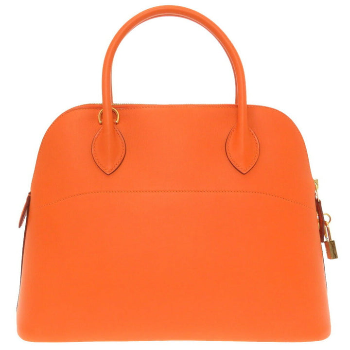 Premium Handmade Hermes Bored 31 Vogue River Orange  F Engraved Handbag Bag 0110 Premium Handmade Hermes