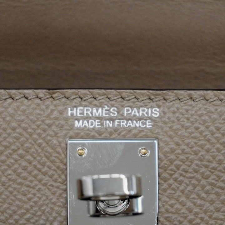 Top quality Hermes 2way Bag Kelly Mini Tricolor Z Engraved Vo Epson Biscuit Women's