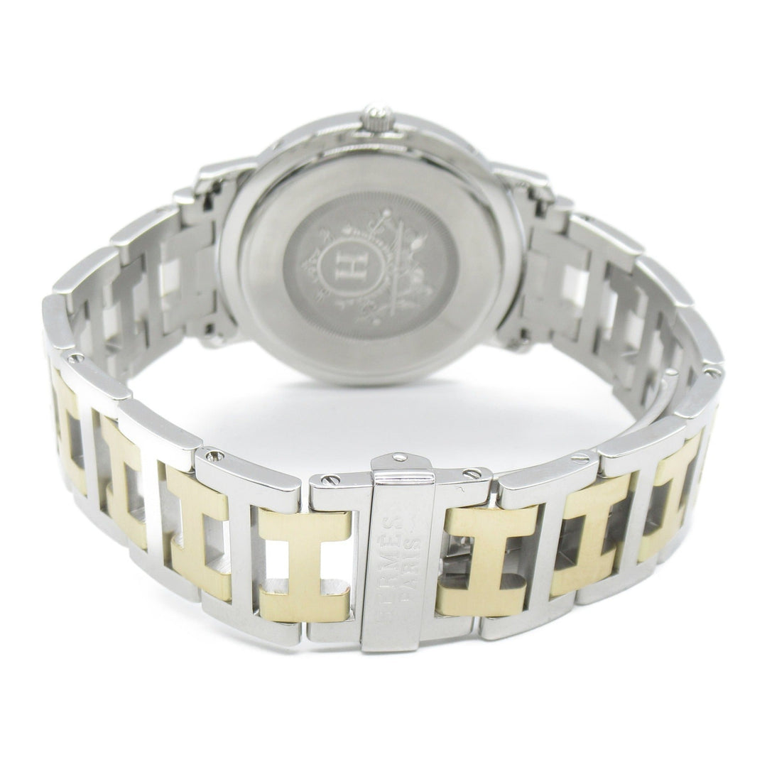 Top quality Hermes Clipper Wrist Watch Watch Wrist Watch CL6.720 Quartz Ivory Gold Plated Stainless Steel