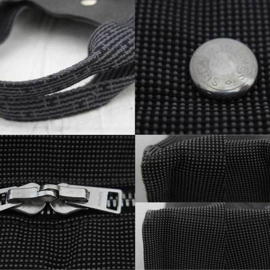 Top quality Hermes Handbag Aleline Dark Gray 69% Polyamide 31% Polyester Tote Bag Ladies Men