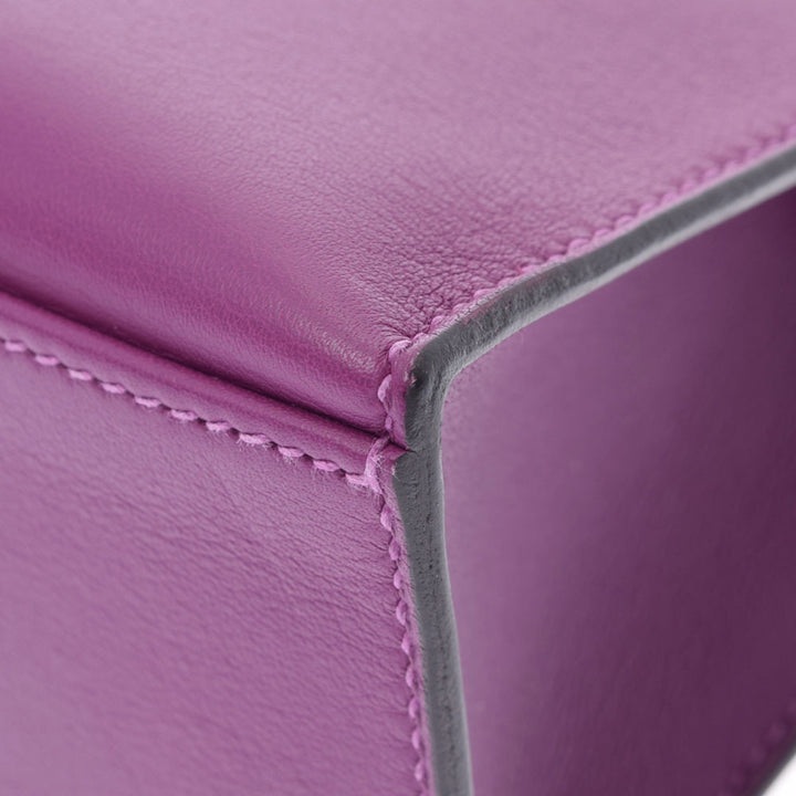 Top quality Hermes Pochette Kelly Anemone Y Engraved (around 2020) Ladies Swift Handbag