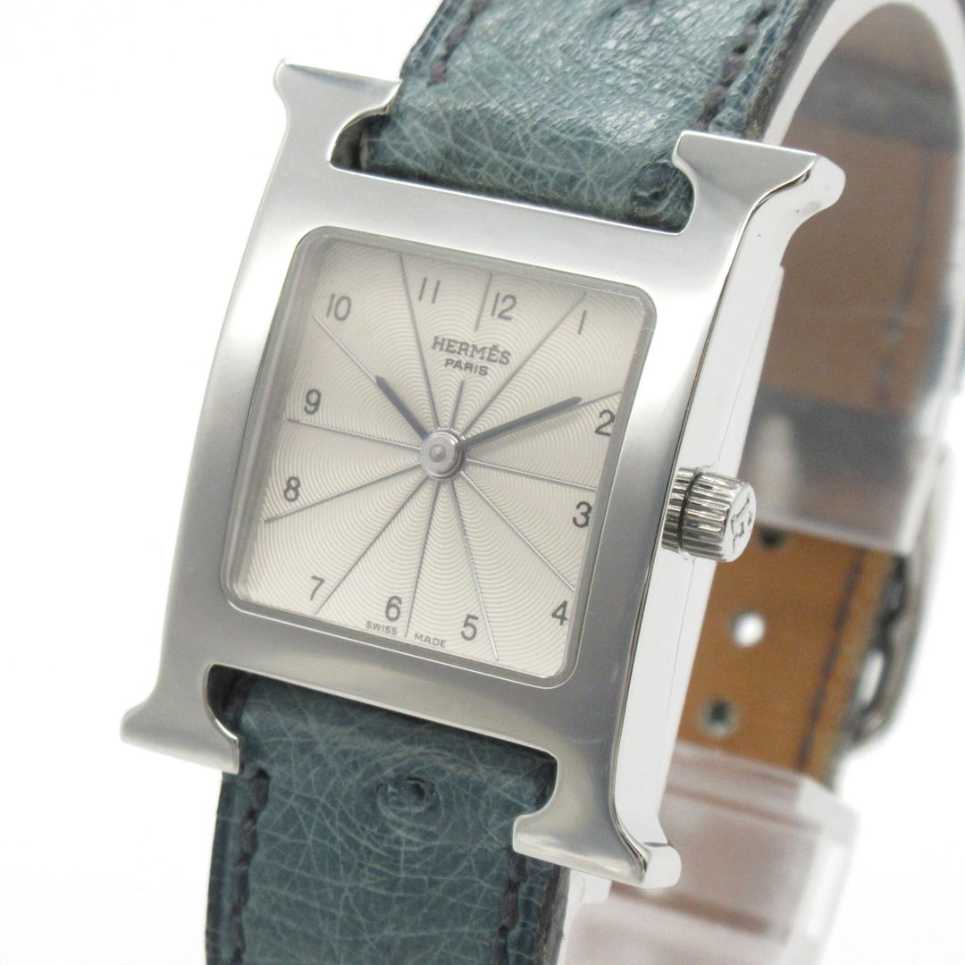 Top quality Hermes H watch Wrist Watch watch Wrist Watch HH1.210 Quartz Silver Stainless Steel Leather belt