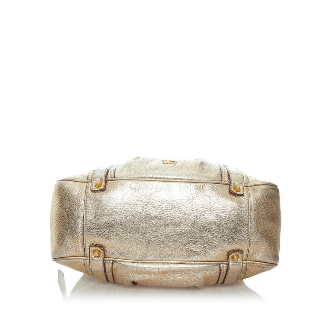 burberry handbag gold leather ladies BURBERRY