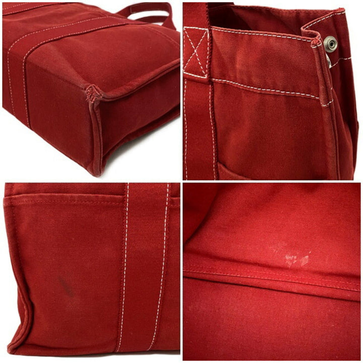 Top quality Hermes MM red white canvas Top quality Hermes ladies' men's