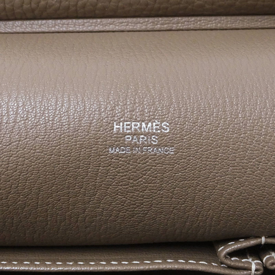 Top quality Hermes Bag Women's Shoulder Gypsier 34 Taurillon Clemence Etup Greige T Engraved