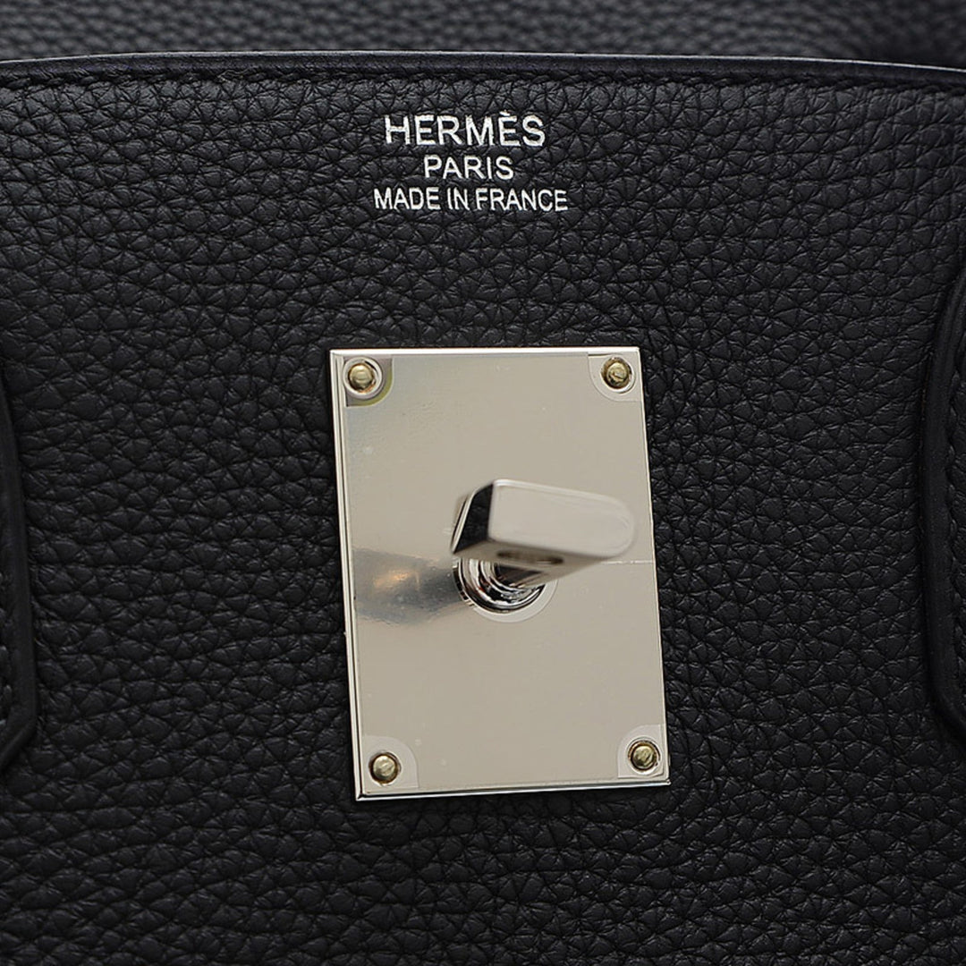 Hermes Haut a courroies 40 Western Togo Black Z stamp Handbag