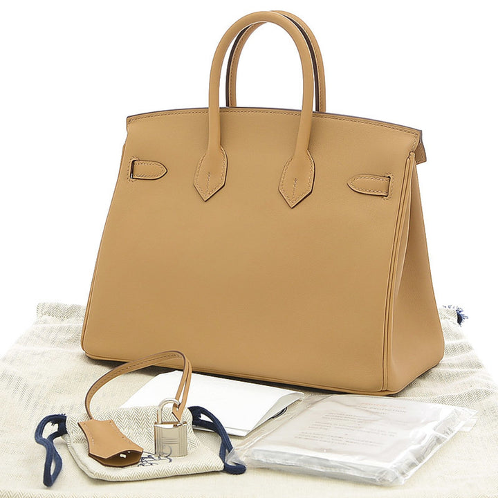 Top quality Hermes Birkin 25 In-N-Out Swift Biscuit Z Engraved Handbag
