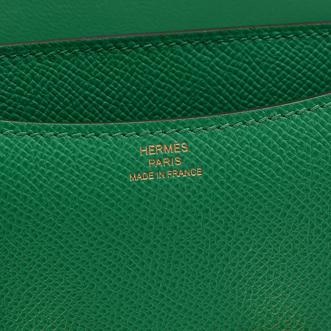 Top quality Hermes Constance Mini 18 Epson Veil Jade U Engraved Shoulder Bag