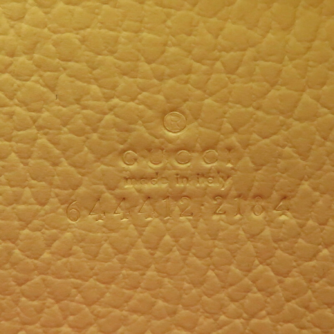 GUCCI Double G Zip Around Women's Coin Case 644412 Leather Beige