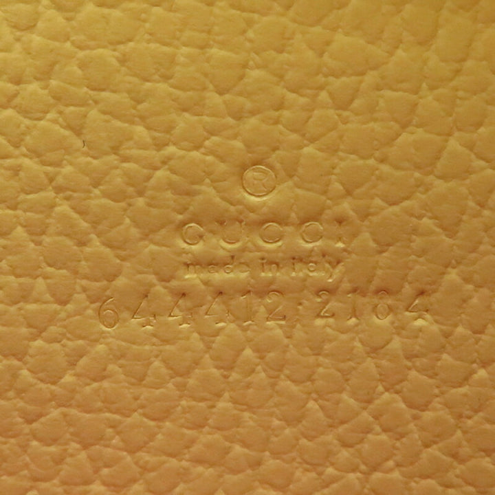 GUCCI Double G Zip Around Women's Coin Case 644412 Leather Beige