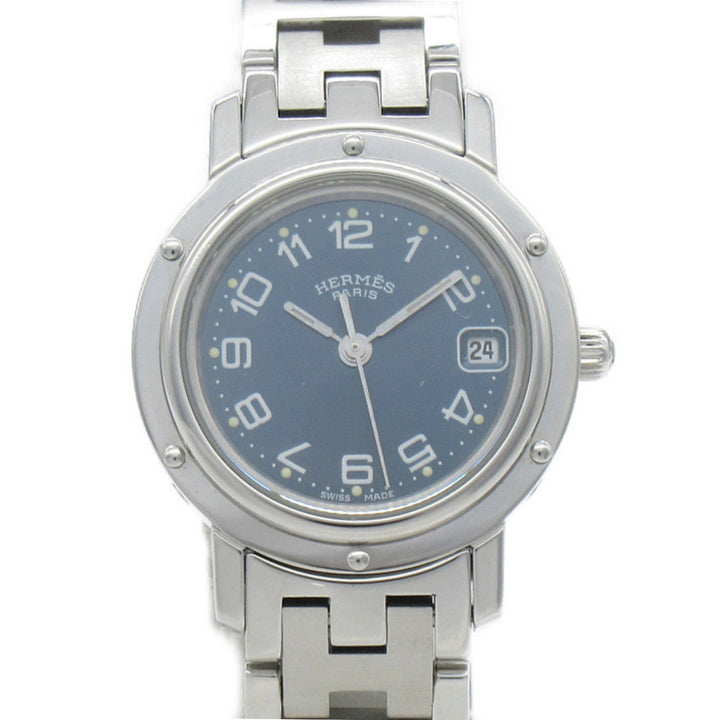 Top quality Hermes Clipper Wrist Watch Watch Wrist Watch CL4.210 Quartz Blue Stainless Steel