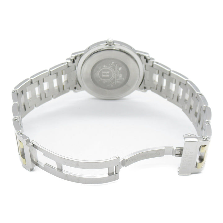 Top quality Hermes Clipper Wrist Watch Watch Wrist Watch CL6.720 Quartz Ivory Gold Plated Stainless Steel