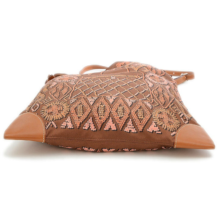 Top quality Hermes Silky City PM Amperle Silk Barenia Brown O Engraved Handbag