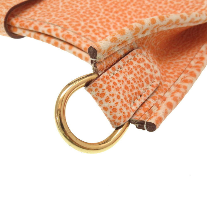 Top quality Hermes Evelyn PM Buffle Skipper Orange  F Engraved Shoulder Bag