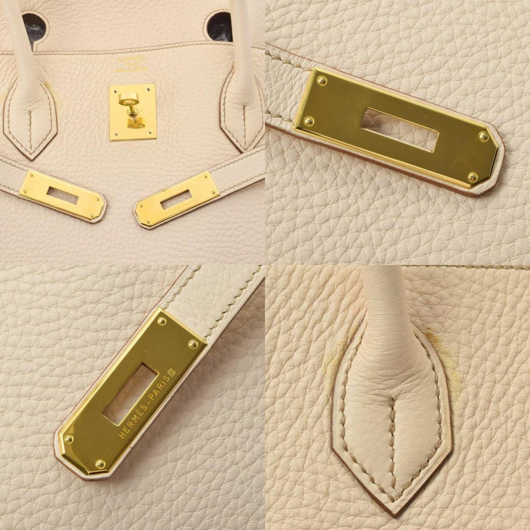 Top quality Hermes Birkin 40 Beige ??? E engraved (around 2001) Unisex Taurillon Clemence handbag