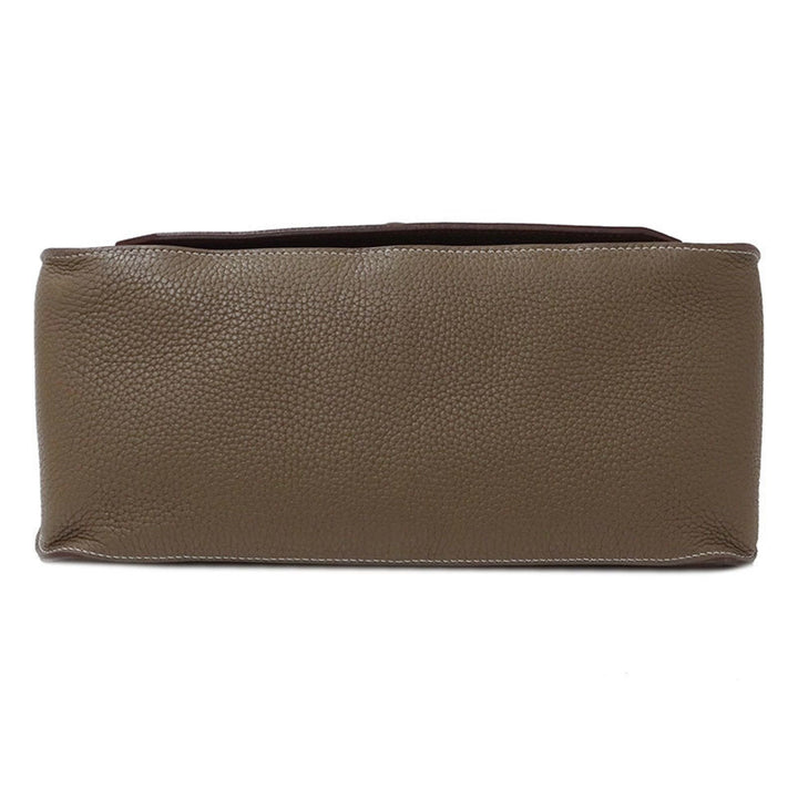 Top quality Hermes Bag Women's Shoulder Gypsier 34 Taurillon Clemence Etup Greige T Engraved