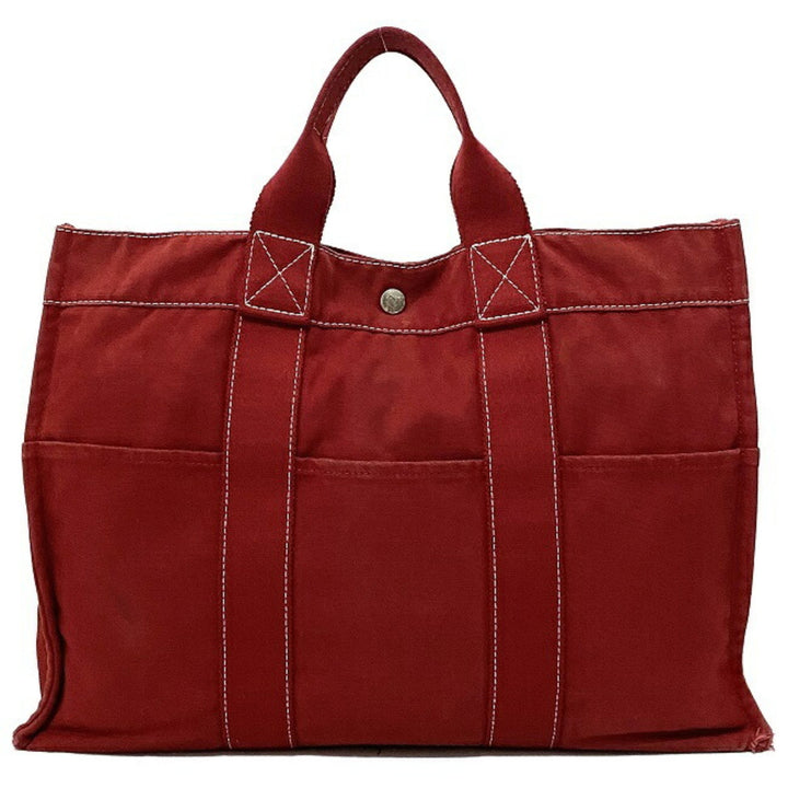 Top quality Hermes MM red white canvas Top quality Hermes ladies' men's