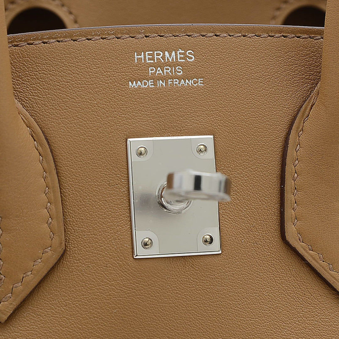 Top quality Hermes Birkin 25 In-N-Out Swift Biscuit Z Engraved Handbag