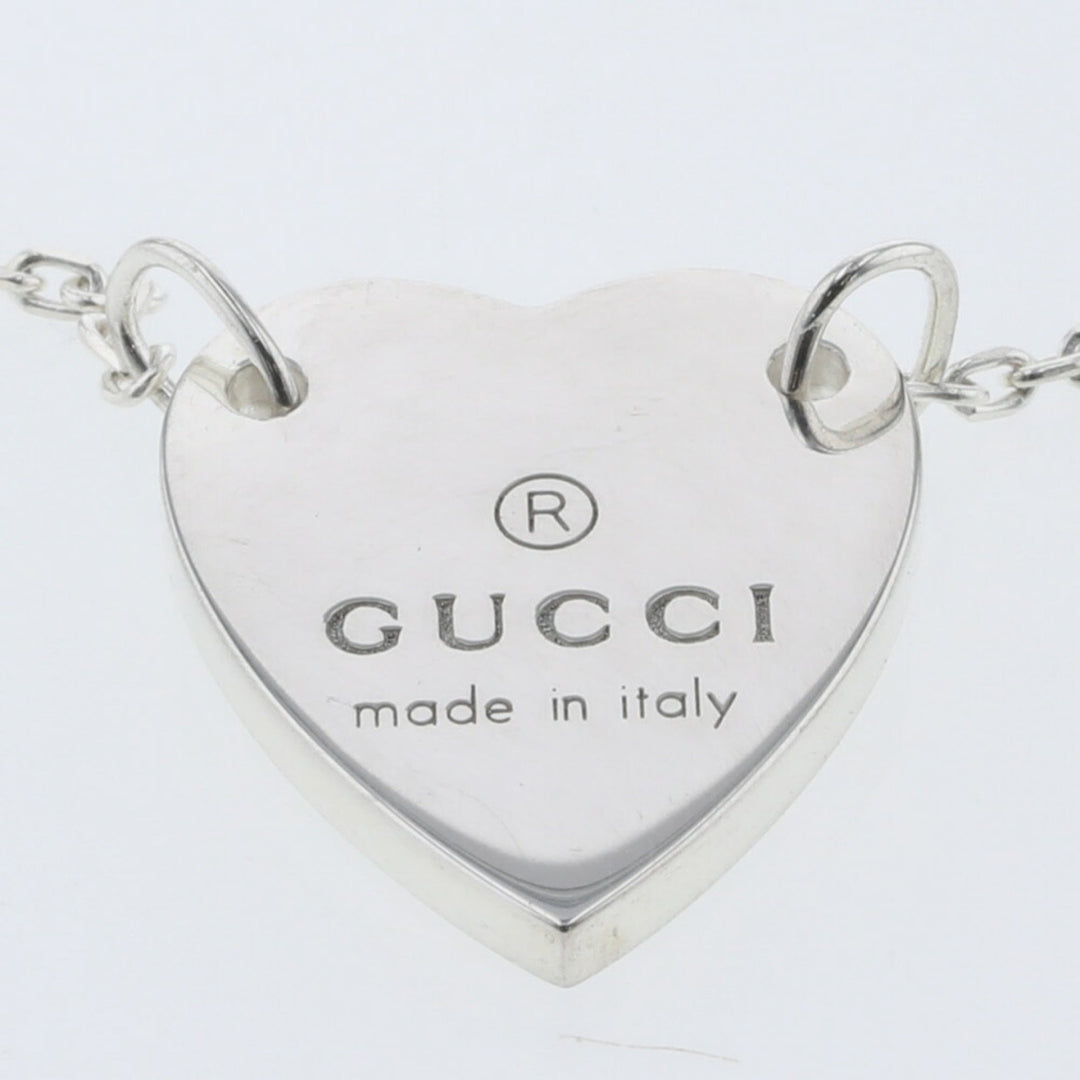 Gucci Bracelet Trademark Heart Pendant Silver 925 Ladies GUCCI