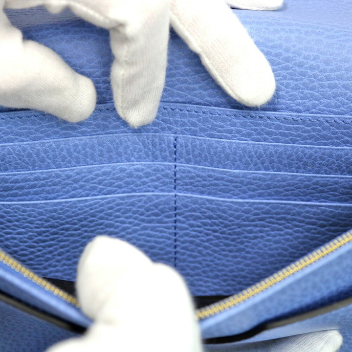 Gucci Shoulder Bag Marmont Chain Blue Ladies