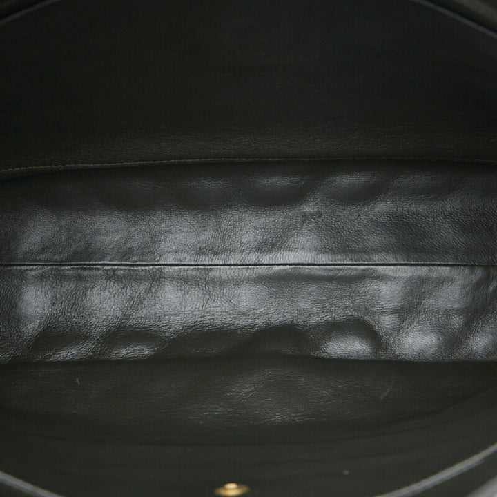 CHANEL matelasse here mark chain shoulder bag tote black gold lambskin ladies