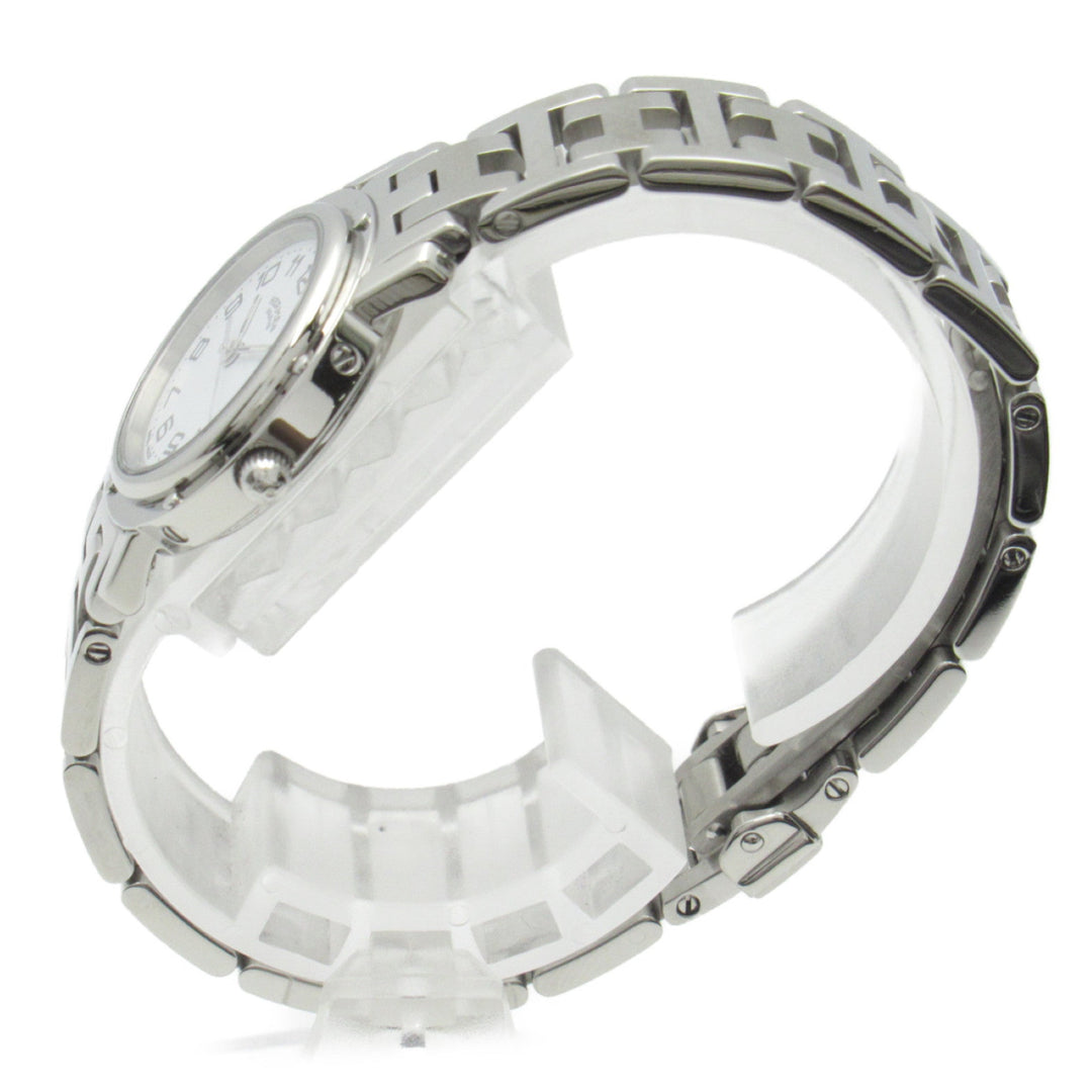 Top quality Hermes Clipper Wrist Watch Watch Wrist Watch CL4.210 Quartz White Stainless Steel