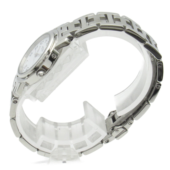 Top quality Hermes Clipper Wrist Watch Watch Wrist Watch CL4.210 Quartz White Stainless Steel